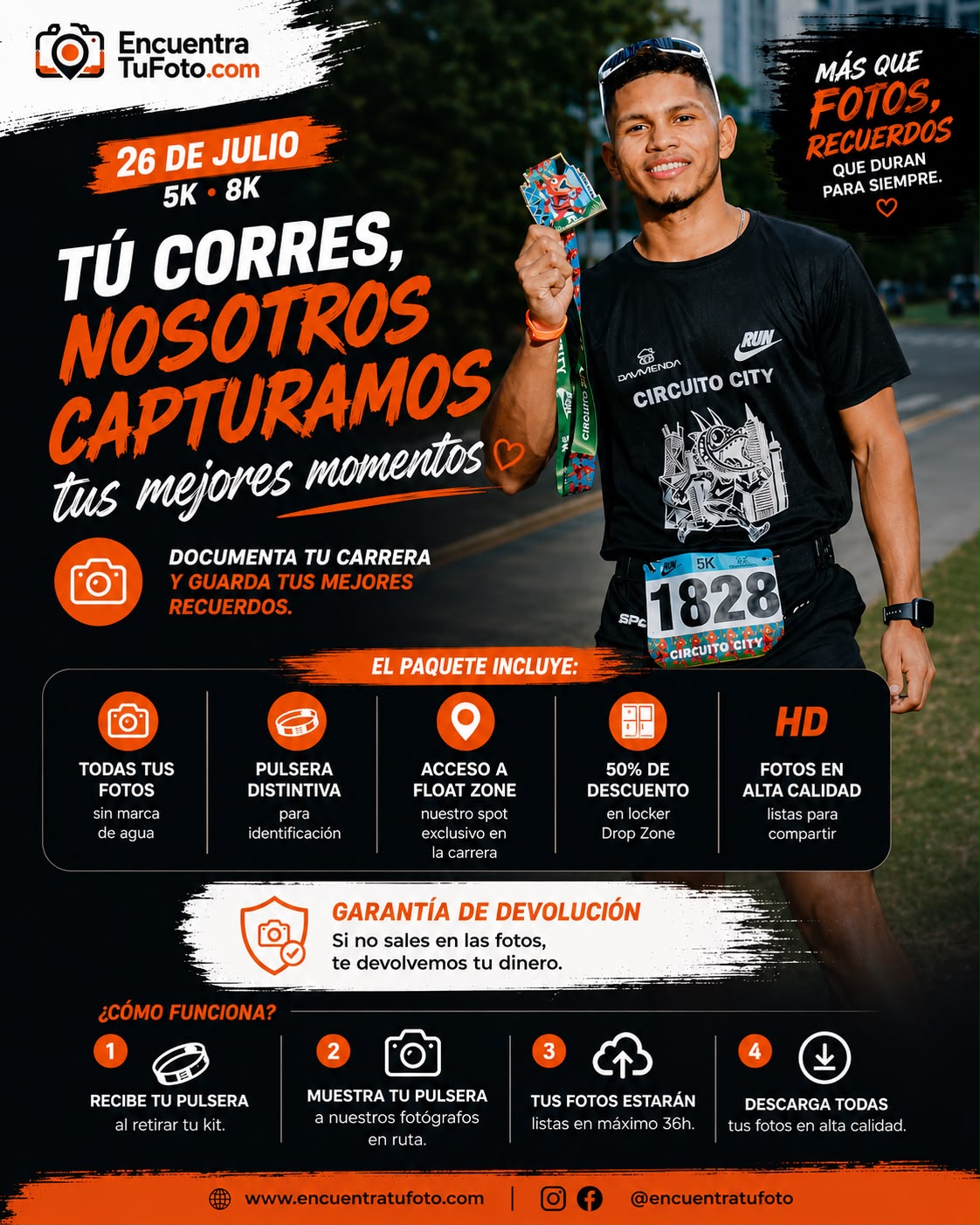 Paquete Circuito City 8K - 5K 2026