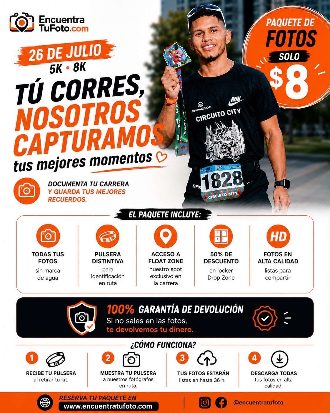 Paquete Circuito City 8K - 5K 2026